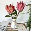 Nordic retro-style home flower arrangement, artificial flowers made of imperial silk fabric and flocked material, factory wholesale details Picture